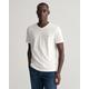 T-Shirt GANT "SLIM SHIELD V-NECK T-SHIRT" Gr. XXL, weiß (white) Herren Shirts T-Shirts