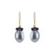 Women's Grey Pearl And Sapphire Cluster Drop Earrings Mounir London