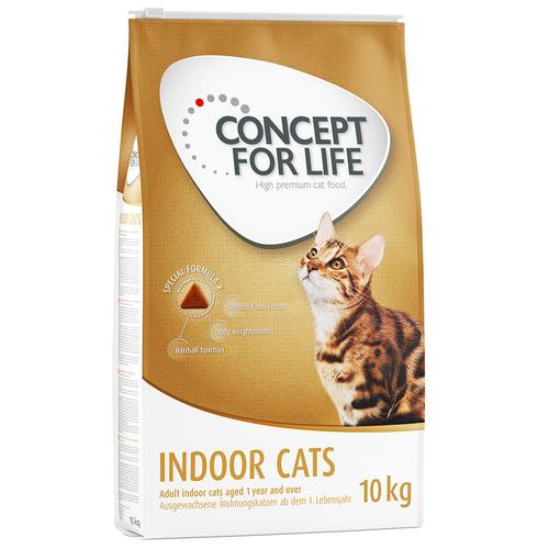 10 kg Indoor Katzen Concept for Life Katzenfutter trocken