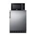 Summit MRF6BK2SSA 5.8 cu ft Refrigerator/Microwave Combo - Silver, 115v