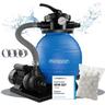 Sistema di Filtraggio a Sabbia 9.600 L/h Serbatoio 25 l Incl. sfere Filtranti da 1000g Filtro