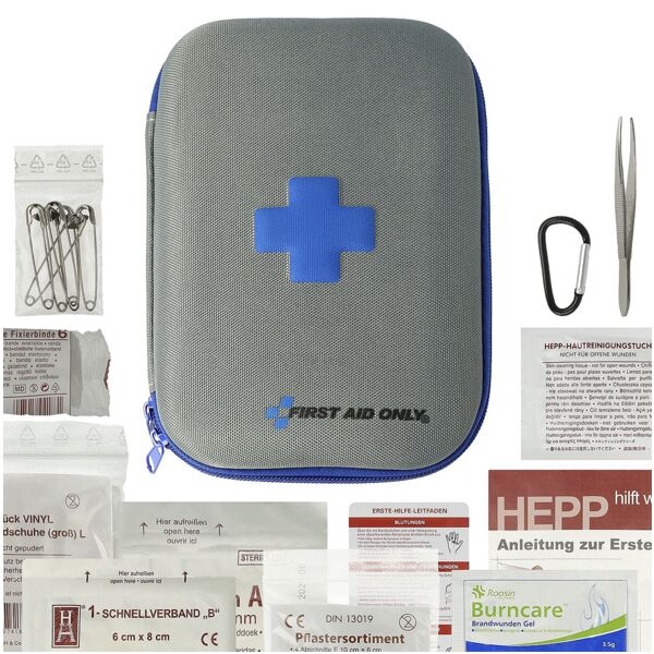 First Aid Only Erste-Hilfe-Tasche Hardcase ohne DIN grau grau, 12.3x20x4.5 cm Image