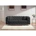 Modern Velvet Loveseat Sofa with Gold Metal Legs and Throw Pillows