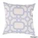 Blue Geometric Outdoor Safe Decorative Throw Pillows