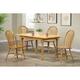 Oak Selections 48-60 in. Rectangle Light Oak Dining Table with Extendable Butterfly Leaf and Farmhouse Legs (Seats 6)