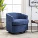 Swivel Barrel Chair, Round Accent Sofa Chair, 360 Degree Arm Chair