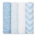 Comfy Cubs Muslin Swaddle Blankets Set Cotton Blend in Blue | 47 H x 47 W in | Wayfair CC-148