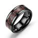 Sehao Rings New Three-color Carbon Fiber Couple Ring Titanium Steel Ring wedding jewelry Red6 Gift on Clearance