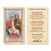 A Single Parents Prayer Gold-Stamped Laminated Catholic Prayer Holy Card with Prayer on Back Pack of 25