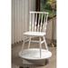 August Grove® Fountaine Solid Wood Windsor Back Side Chair Wood in White | 33 H x 17 W x 19 D in | Wayfair 530511F748854481BD69AEBF66ED762B