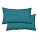 Latitude Run® Textured Solid Toss Pillow Polyester/Polyfill/Acrylic in Green/Blue | 12 H x 20 W in | Wayfair 8224A8C8FC3248CC8777D96F504B0BC3