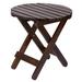 Rosecliff Heights Brently Folding Outdoor Side Table Wood in Brown | 19.5 H x 19 W x 19 D in | Wayfair AGGR6434 39874861