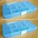 SANWOOD Storage Box 15 Slots Removable Transparent Jewelry Pill Storage Box Cases Holder Organizer