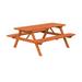 Hokku Designs Driscilla Rectangular Outdoor Dining Set in Red/Gray | 94 W x 60 D in | Wayfair BBE6CC51305344F8ACAB474DD8B51D7E