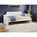 Lark Manor™ Antavious Solid Wood Daybed Wood in White | 34.63 H x 79.5 W x 39 D in | Wayfair 77894868333E4E0DA571BCD69B7D761C