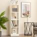 Latitude Run® Ruann Bookcase Wood in Brown/White | 56 H x 15 W x 13 D in | Wayfair 3C4E65989B634FD49C2F10AFEBB77369