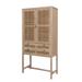 Beachcrest Home™ Gilberta Solid Wood Accent Cabinet in Brown | 66.9 H x 33.5 W x 15.7 D in | Wayfair 8A8002866C1D445D8A1D6D07567DFC44