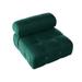 Slipper Chair - Mercer41 Manroop 34.65" Wide Velvet Slipper Chair Velvet in Green | 26.54 H x 34.65 W x 34.65 D in | Wayfair