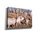 Gracie Oaks Goats Of A Feather On Canvas by Donnie Quillen Print Canvas in Brown | 18 H x 26 W x 0.75 D in | Wayfair