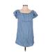 Forever 21 Casual Dress - Shift: Blue Print Dresses - Women's Size Medium