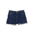 Lee Denim Shorts: Blue Print Bottoms - Women's Size 30 - Dark Wash