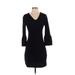 Romeo & Juliet Couture Casual Dress - Sweater Dress: Black Dresses - Women's Size Small