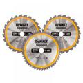 Dewalt DT1963-QZ Dt1963 Construction Circular Saw Blade 3 Pack 250 X 30Mm X 24T/48T