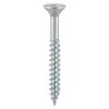 Timco 00102CWZ Twin-Threaded Woodscrews - Pz - Double Countersunk - Zinc 10 X 2 Box 200