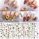 Autocollants 3D ultra-fins pour les ongles motif Harry Potter School Magic Fashion colle au dos