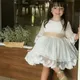 Robe de princesse en dentelle avec ceinture dorée pour bébé fille vêtements pour enfants robes de