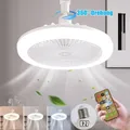 Plafonnier LED avec Télécommande et Ventilateur de Refroidissement 30W Ampoule à Intensité