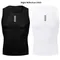 Maillot de cyclisme blanc pour homme, sous-vêtement de sport, couche de base, séchage rapide,