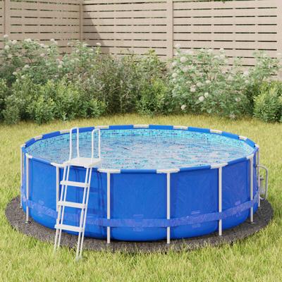 Vidaxl - Pool-Bodentuch Hellgrau Ø306 cm Polyester Geotextil 741134 Image