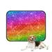 ABPHQTO Multicolored Glitter Pet Dog Cat Bed Pee Pads Mat Cushion Potty Dogsblankets Crate Bed Kennel 20x24 inch