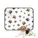 PKQWTM Pattern animal paw Dog paw Pet Dog Cat Bed Pee Pads Mat Cushion Potty Dogs Blankets Crate Bed Kennel 36x48 inch