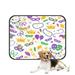 ECZJNT Mardi Gras Balloon Confetti Fleur De Lis Trumpet Ribbon Feathers Pet Dog Cat Bed Pee Pads Mat Cushion Potty Dogsblankets Crate Bed Kennel 36x48 inch