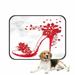 ECZJNT Shoes On A High Heel Decorated With Butterflies Pet Dog Cat Bed Pee Pads Mat Cushion Potty Dogs Blankets Crate Bed Kennel 36x48 inch