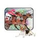 PKQWTM Horse Racing Over Grunge Pet Dog Cat Bed Pee Pads Mat Cushion Potty Dogs Blankets Crate Bed Kennel 28x36 inch