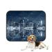 ECZJNT Manhattan At Night Reflections Harlem River Pet Dog Cat Bed Pee Pads Mat Cushion Potty Dogs Blankets Crate Bed Kennel 14x18 inch