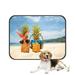 ECZJNT Love Pineapples Wearing Sunglasses Tropical Beach Pet Dog Cat Bed Pee Pads Mat Cushion Potty Dogsblankets Crate Bed Kennel 20x24 inch