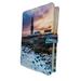 ECZJNT Time Lapse Dramatic Sunset Portland Bill Lighthouse Rocky Shore Book Cover Book Protector Book Sleeve Book Pouch Book Bag 6x9 inch