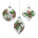 Glass Holly Berry Ornament (Set of 6)
