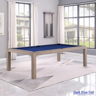 Olivia GreyWash Ash 8ft Billiard Slate Pool Table with dining top