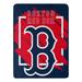 MLB 059 Dimensional- Red Sox Micro Raschel Throw