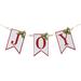 Joy Holiday Banner Garland 21"L - Red