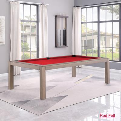 Olivia GreyWash Ash 8ft Billiard Slate Pool Table with dining top