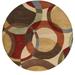 Mayflower Handmade Modern Circles Wool Area Rug