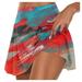 Mlqidk Women s Golf Skirts Active Athletic Skort Lightweight Tennis Skirt Perfect for Running Training Sports Golf Red L