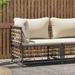 Bay Isle Home™ 28.3" Wide Wicker/Rattan in Gray | 26 H x 28.3 W x 28.3 D in | Outdoor Furniture | Wayfair 17138227273A4308AB46CD31D631C300