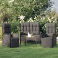 Red Barrel Studio® 3 Piece Multiple Chairs Seating Group w/ Cushions in Black | Outdoor Furniture | Wayfair 41AB104B6C6B484F94277B016971EF01